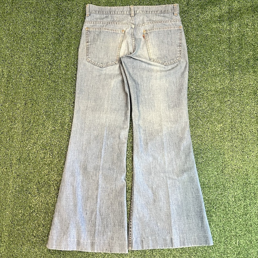 RARE Vintage 1970s Levis Orange Tab 671 Bell Bottom Big E Button Fly 30x28